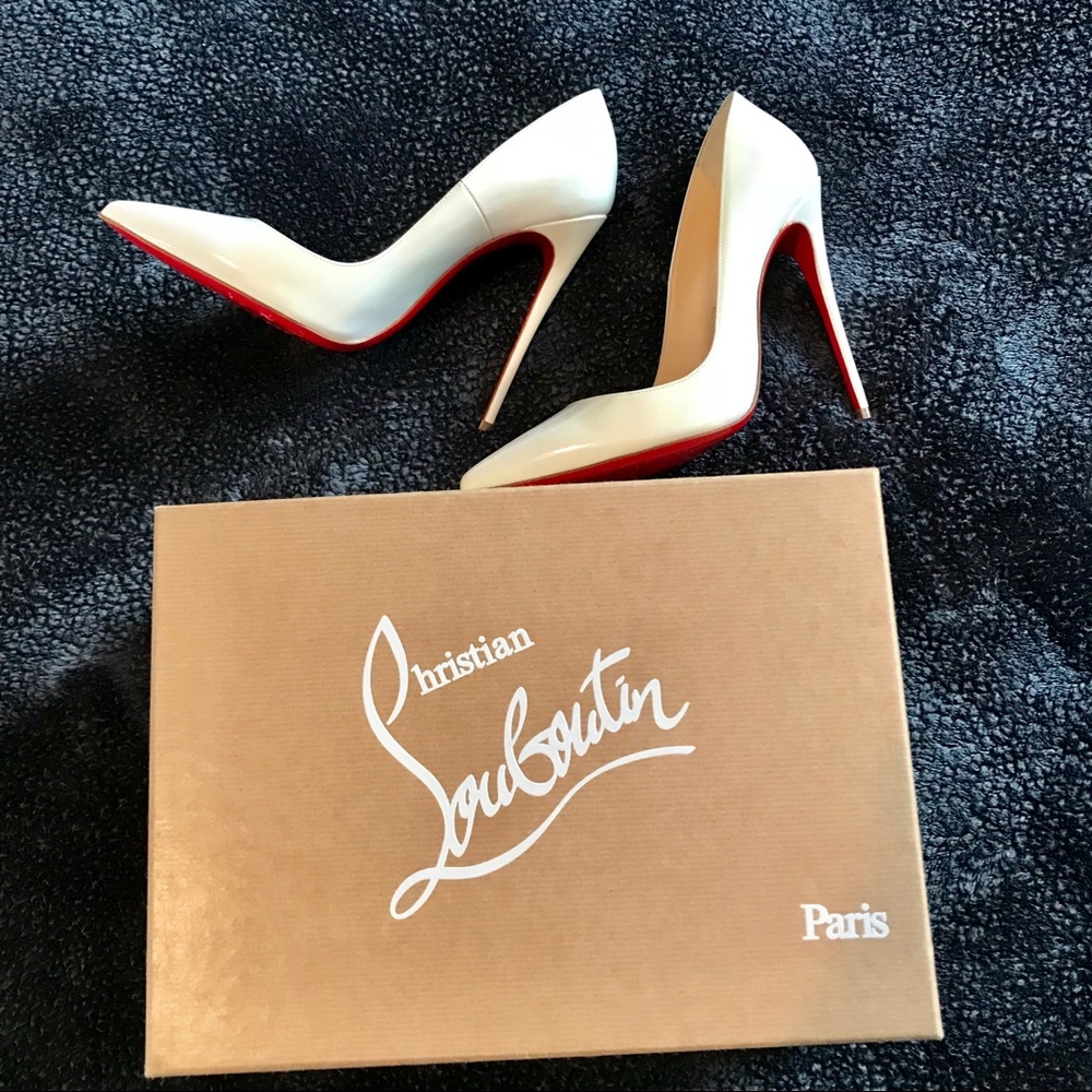 Christian Louboutin So Kate 120 White/Iridescent